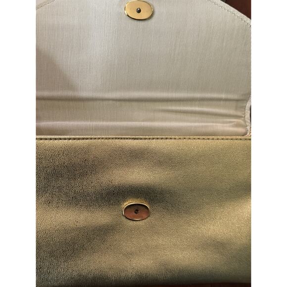 VTG Polished Gold Evening Bag Pleated Clutch Party Purse 1978 Avon READ NOTE - Picture 5 of 6